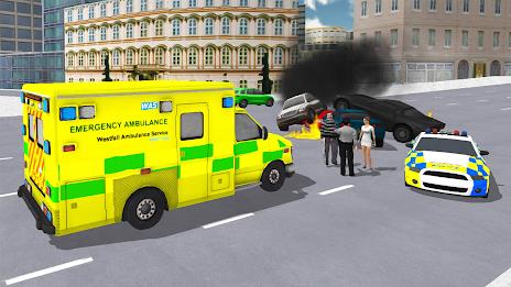 Ambulance Simulator Car Driver ဖန်သားပြင်ဓာတ်ပုံ 3