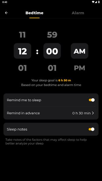 Sleep Tracker ဖန်သားပြင်ဓာတ်ပုံ 0