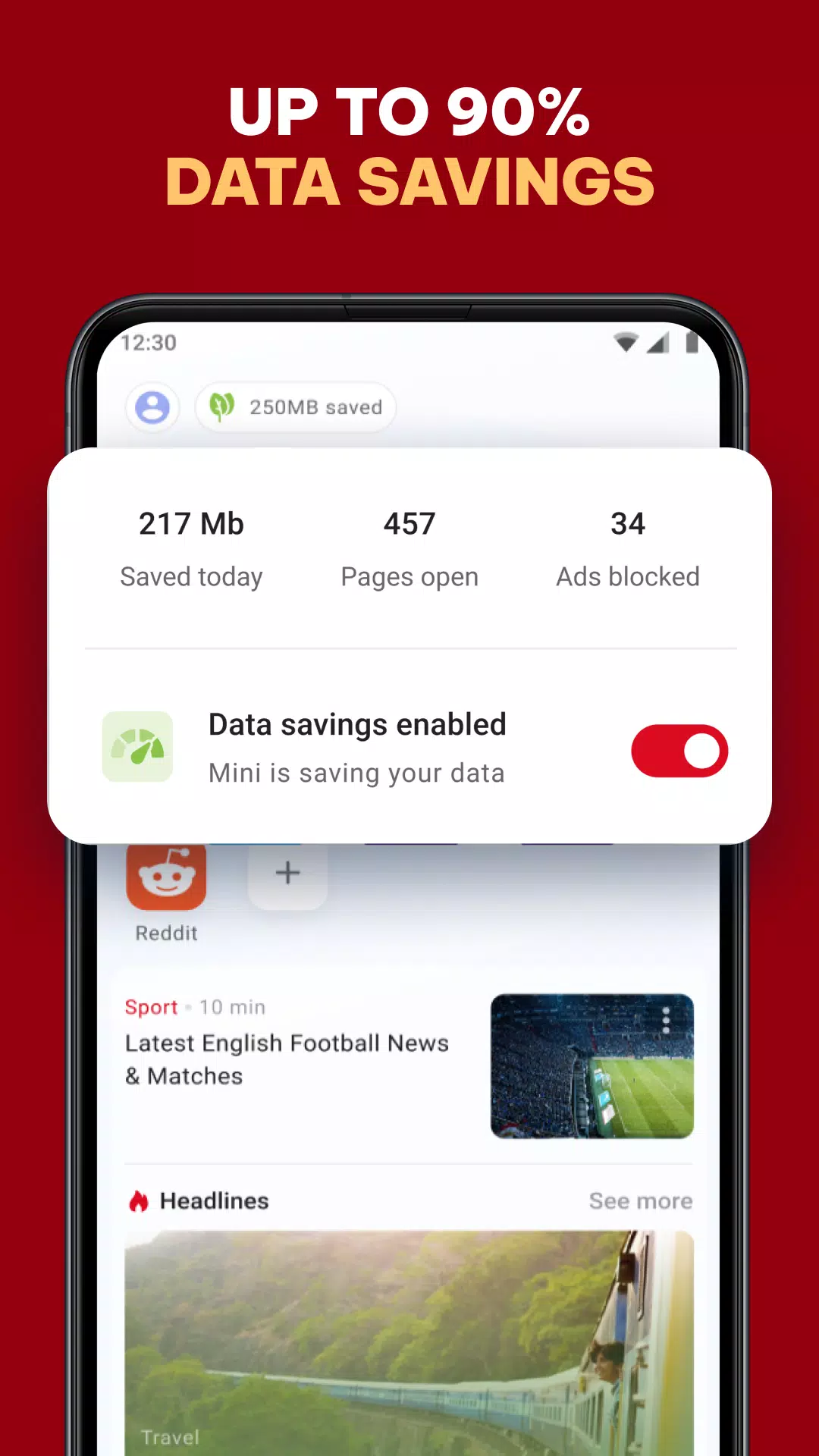 Opera Mini Tangkapan skrin 1