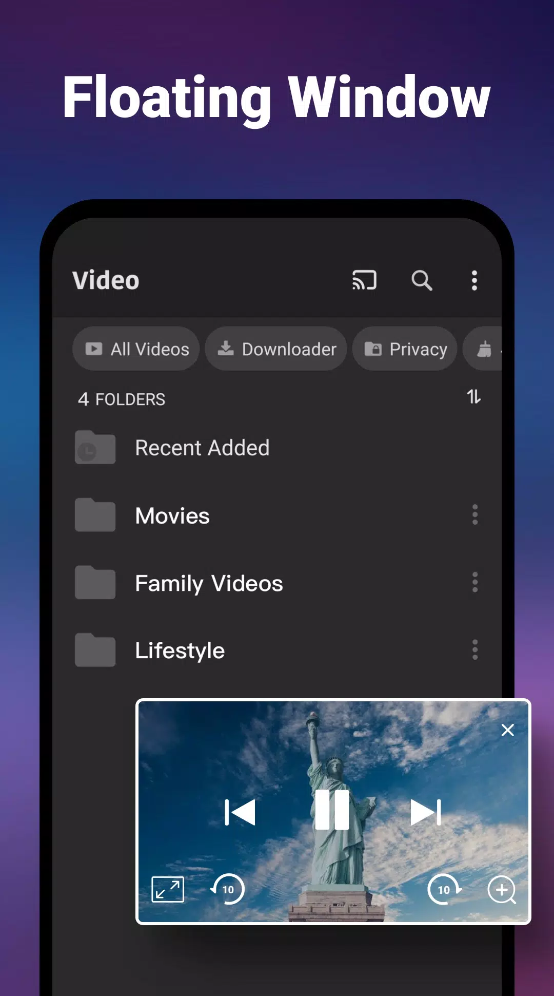 Video Player All Format ဖန်သားပြင်ဓာတ်ပုံ 3