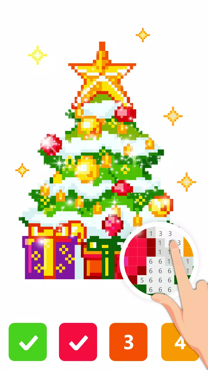 Pix123——数字填色，像素艺术放松绘画应用截图第1张