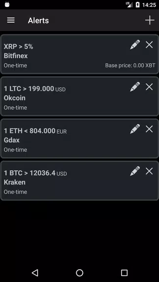 Bitcoin Ticker Widget ဖန်သားပြင်ဓာတ်ပုံ 3