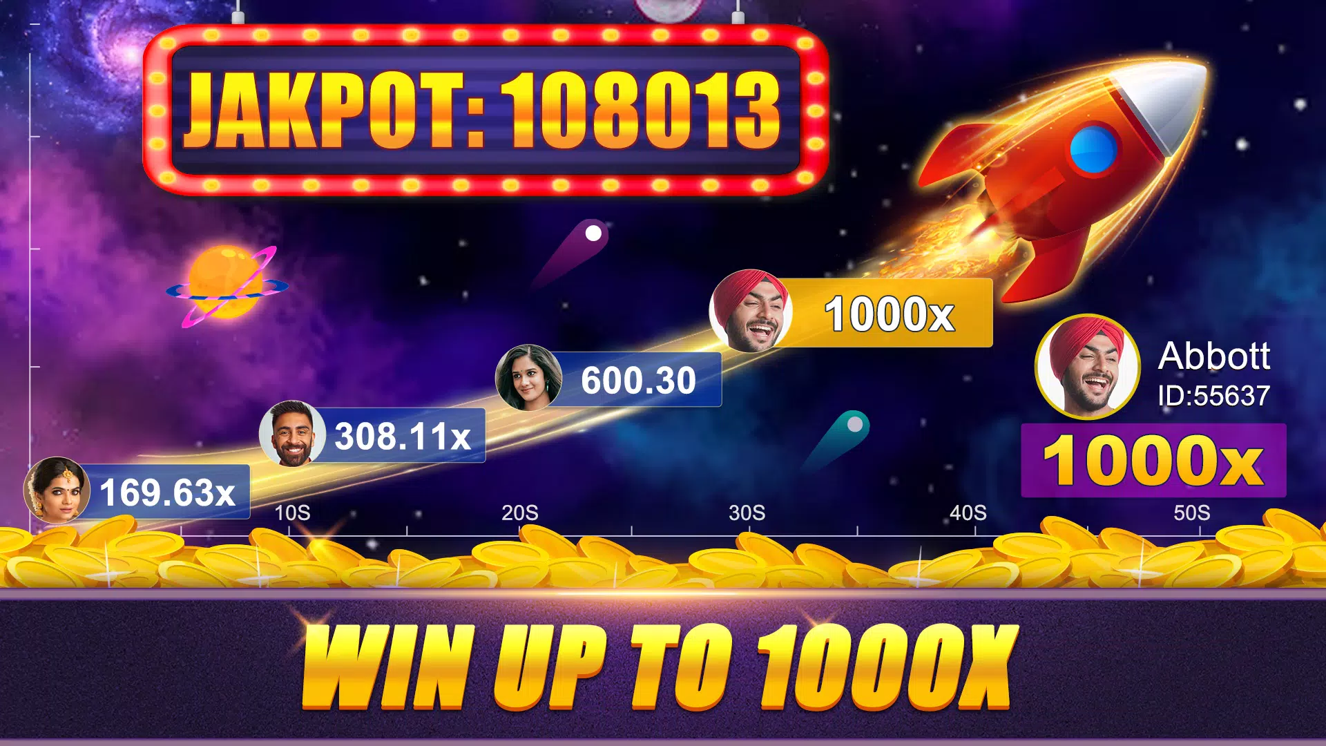 Crash x1000 - Online Poker Ảnh chụp màn hình 0