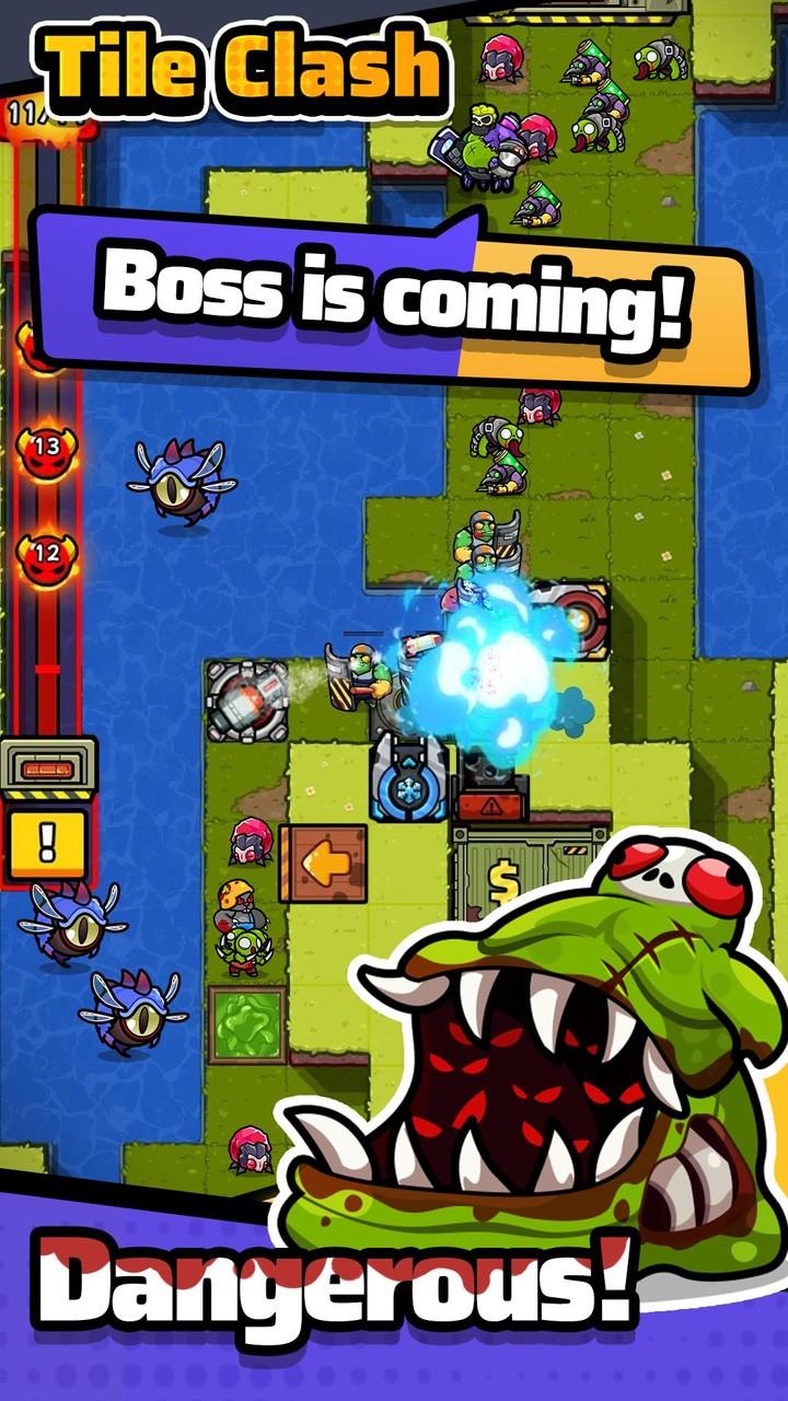 Tile Clash TD:Trap Defense Screenshot 1