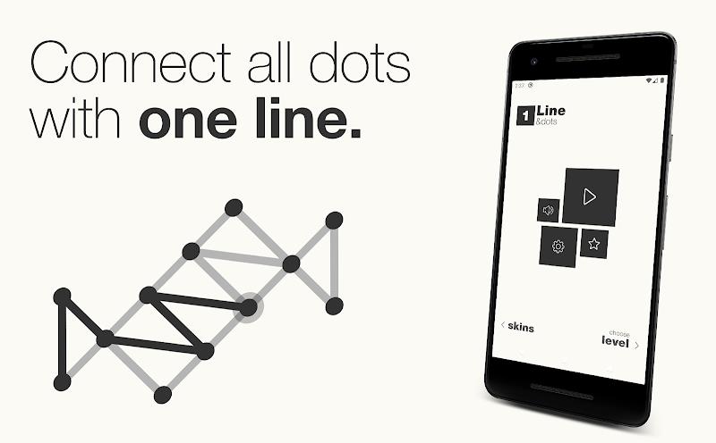 1Line & dots. Puzzle game. স্ক্রিনশট 0