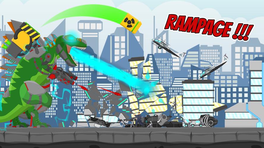 Cyborg Titan Rex: City Rampage Schermafbeelding 3