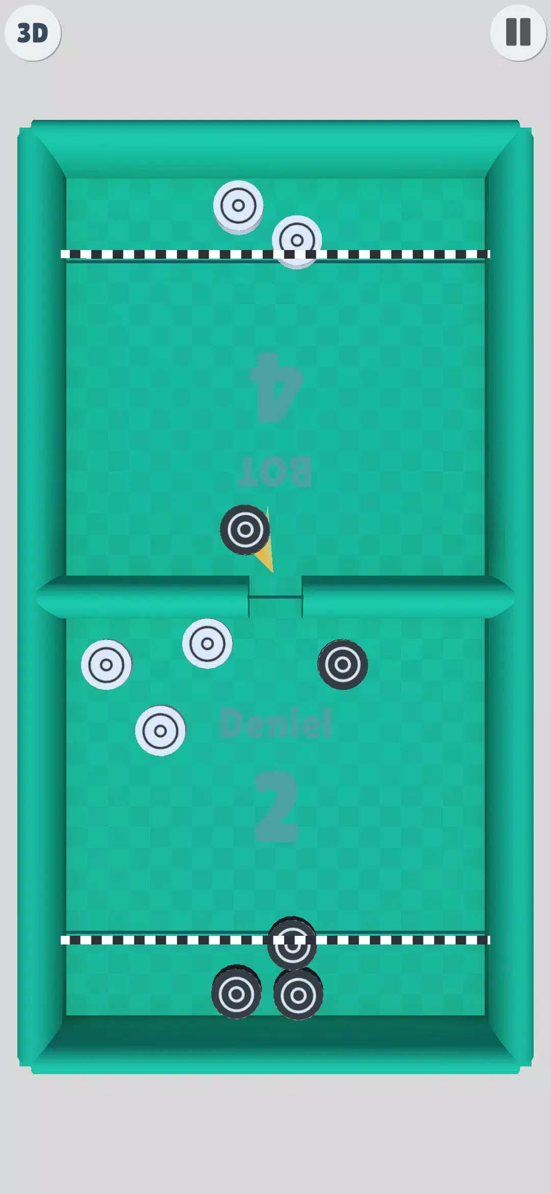 Puck Battle 2 Player Game Screenshot 1