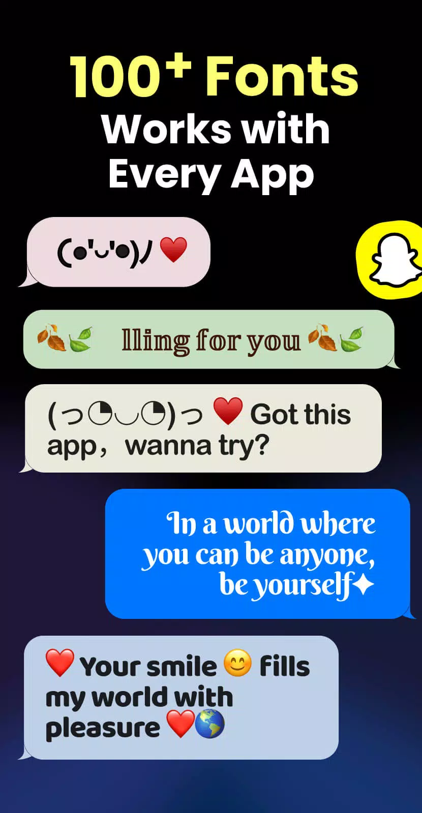 Fonts Keyboard Themes & Emoji Schermafbeelding 1