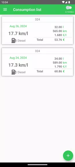 Fuel Consumption Captura de tela 3
