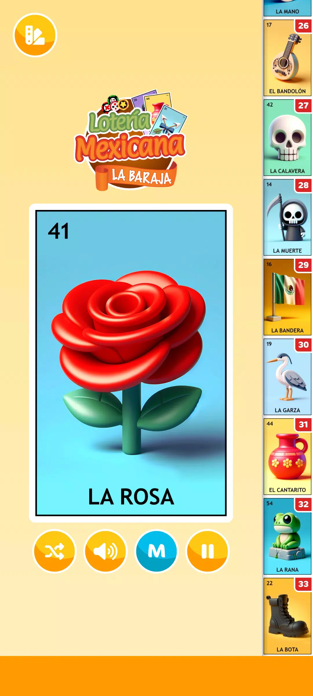 Lotería Mexicana - La Baraja应用截图第2张