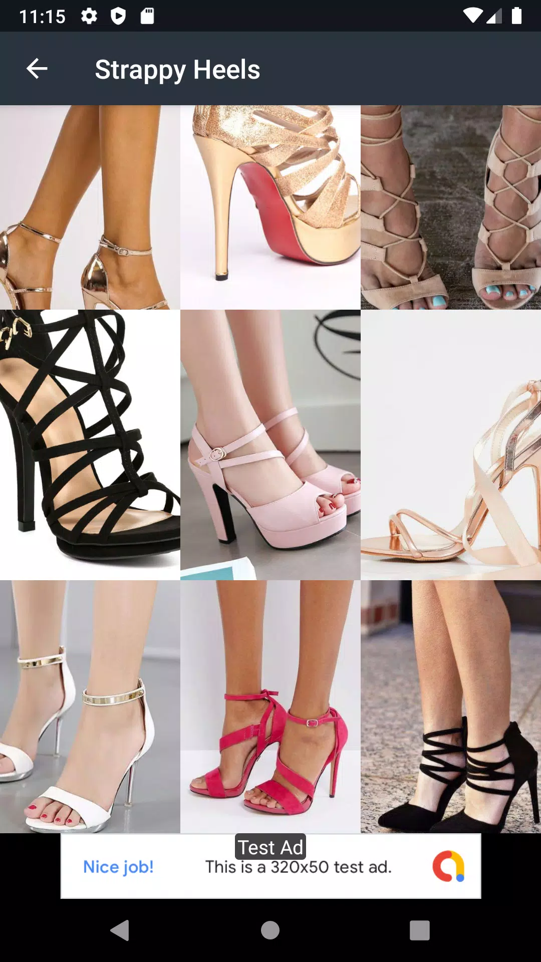 Strappy Heels Ideas Captura de tela 1