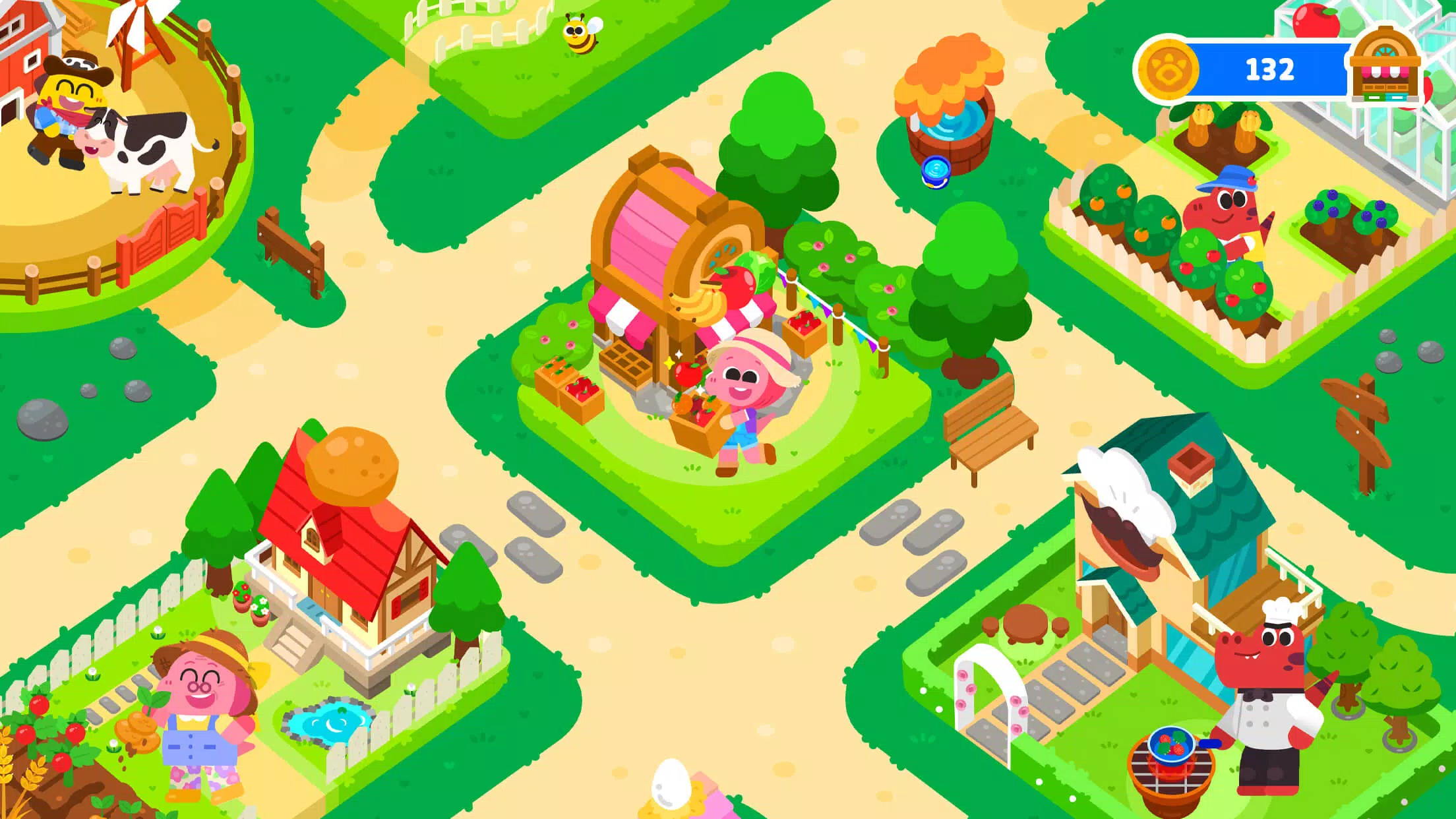 Cocobi Farm Town - Kids Game 스크린샷 0