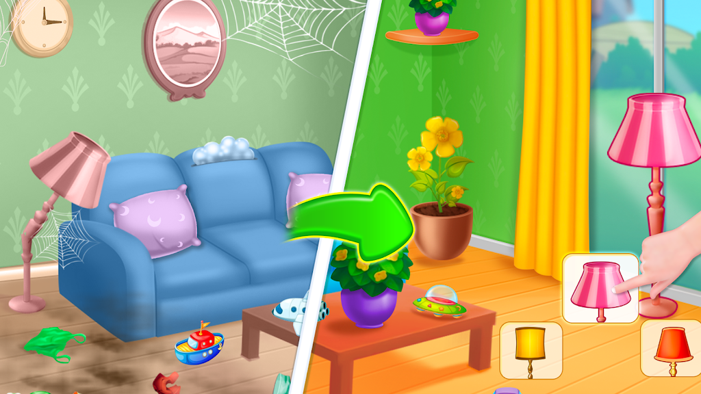 Home cleaning game for girls ภาพหน้าจอ 2