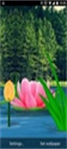 Flower Live Wallpaper 3D স্ক্রিনশট 1