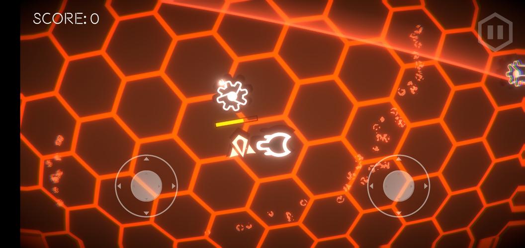 Hexa-Neon Shooter Zrzut ekranu 0