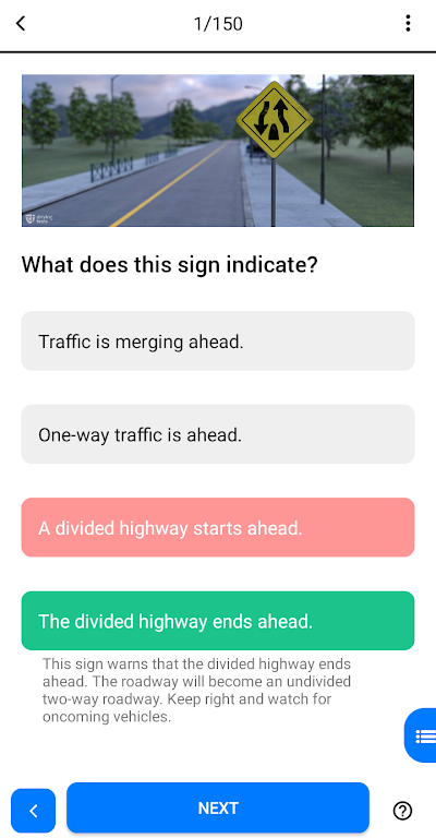 DMV Practice Test應用截圖第2張