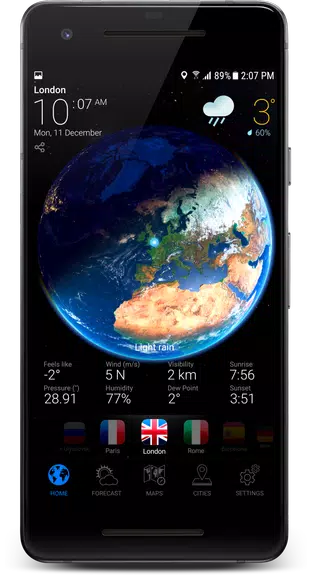 3D EARTH - weather forecast Screenshot 0