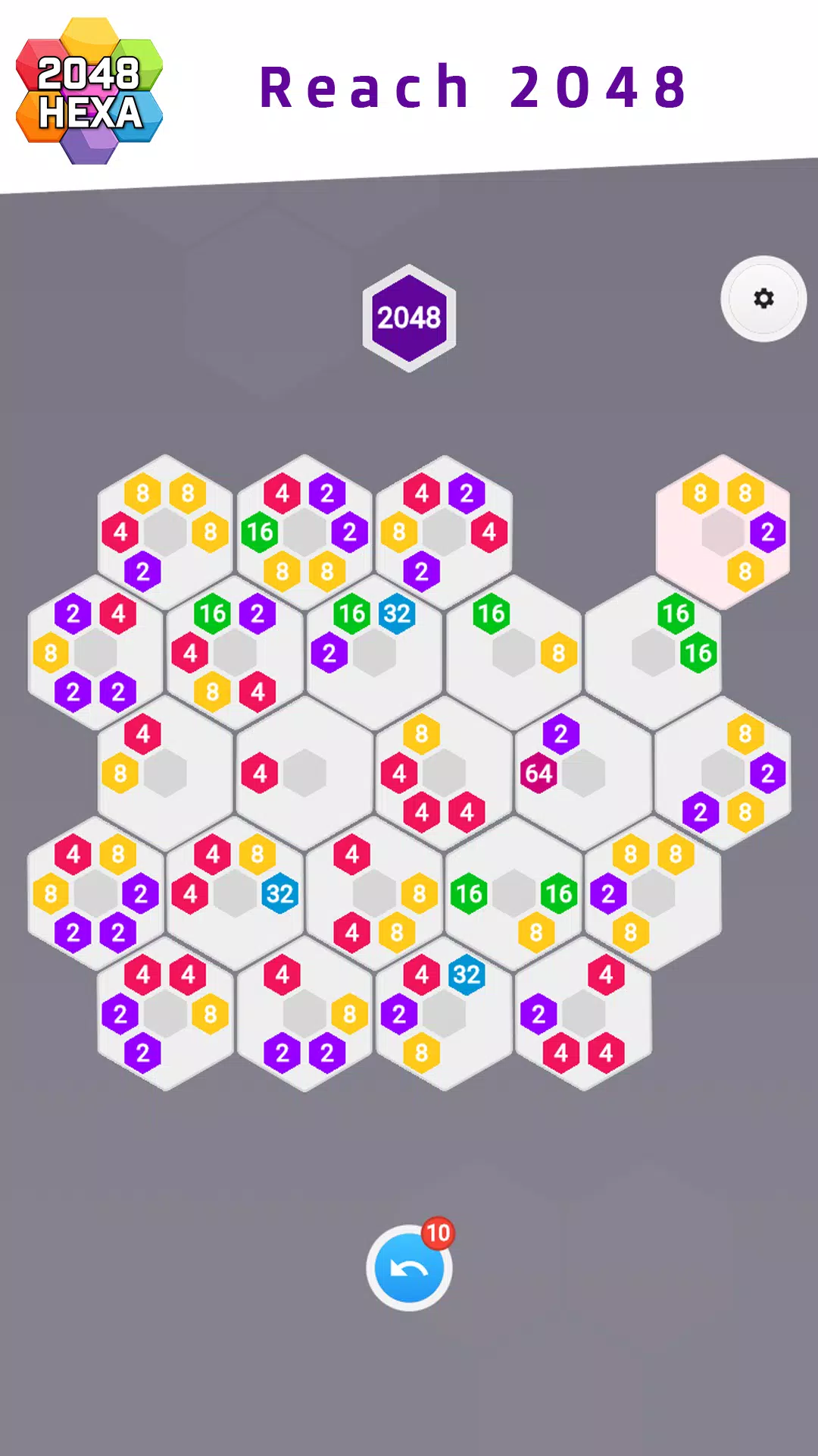 2048 Hexa স্ক্রিনশট 1