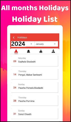 2024 Calendar स्क्रीनशॉट 3