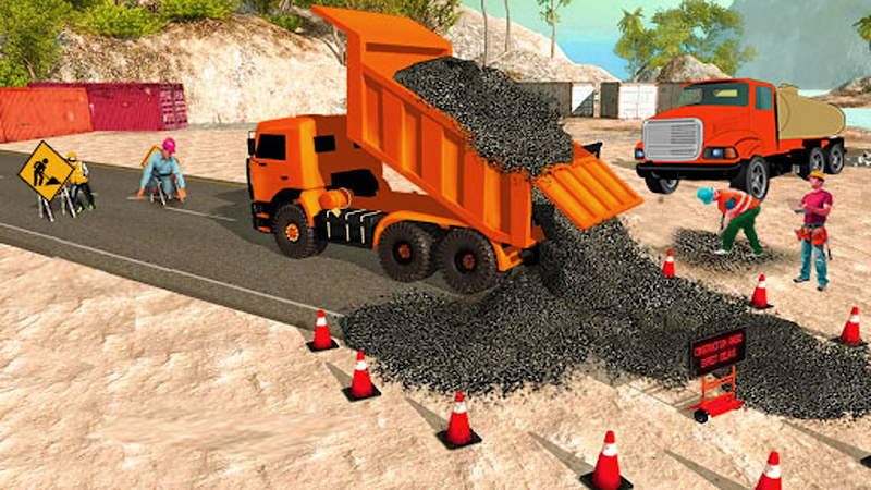 Highway road construction game Zrzut ekranu 3