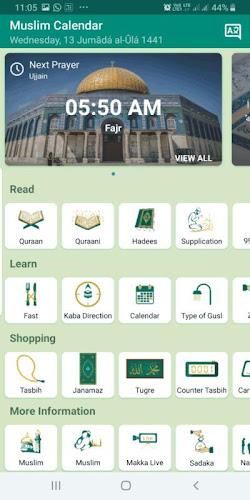 Muslim Calendar: Hindi Quran 스크린샷 0