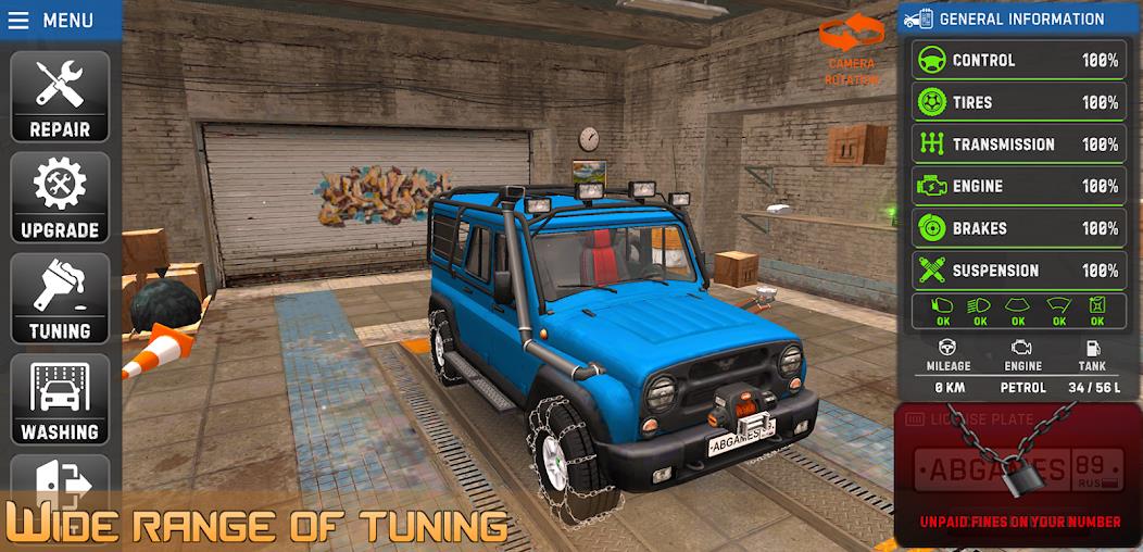 Russian Car Driver UAZ HUNTER Mod স্ক্রিনশট 2