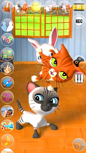 Talking 3 Friends Cats & Bunny スクリーンショット 1