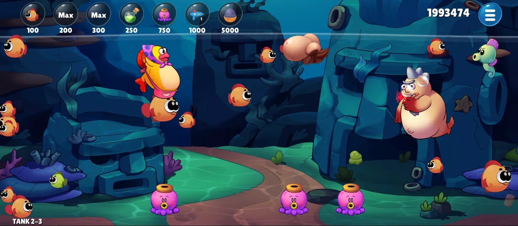 Insaniquarium Deluxe Evolution Ảnh chụp màn hình 1