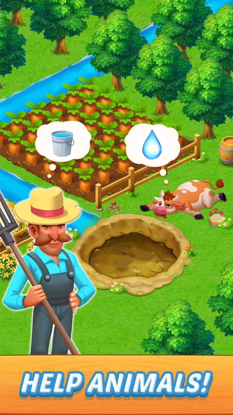 Solitaire Farm Adventure Games ภาพหน้าจอ 3