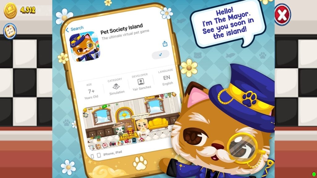 Pet Society IslandはAndroidの新しい仮想ペットゲームです