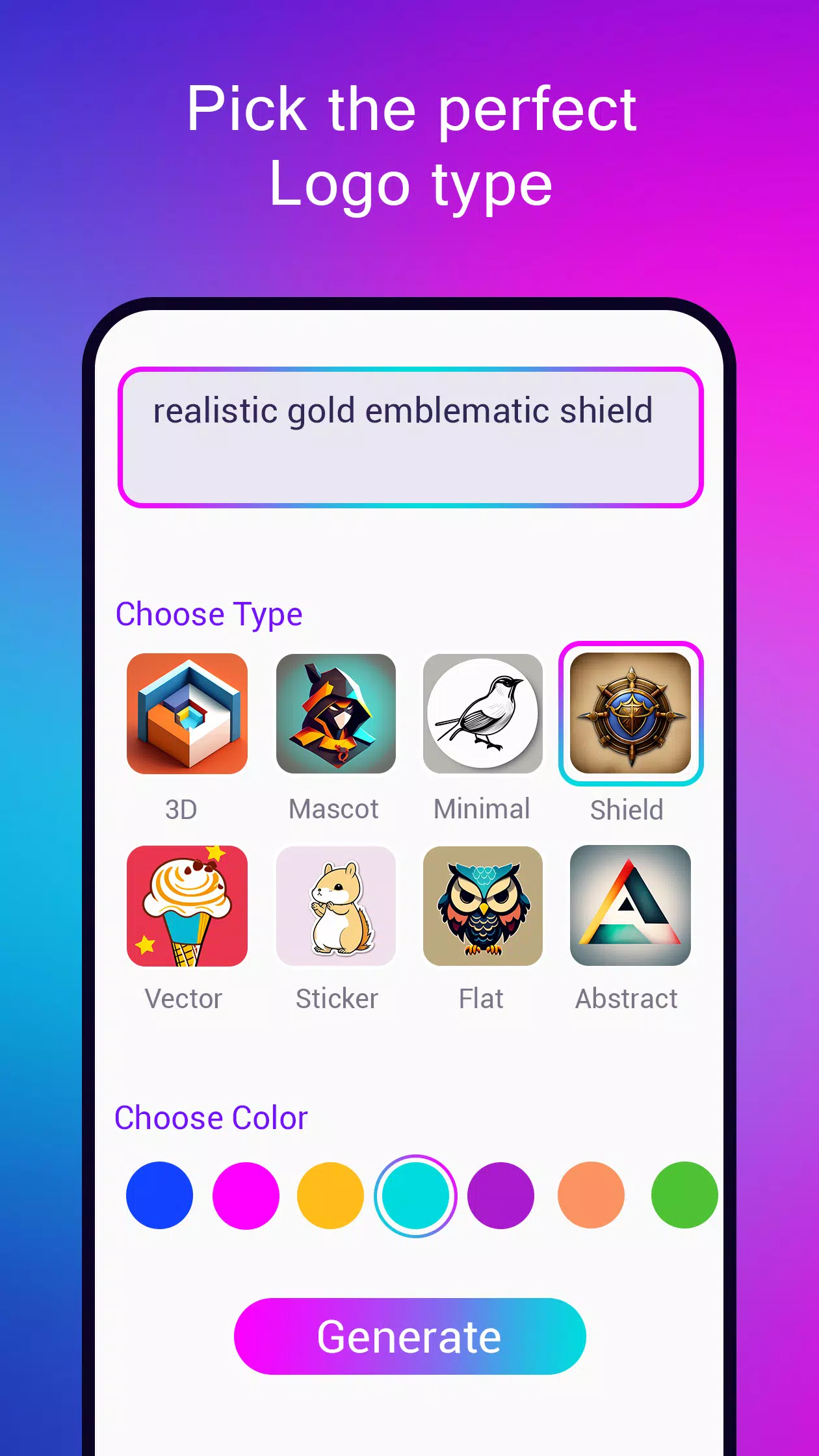 Schermata Logo maker AI Logo generator 2