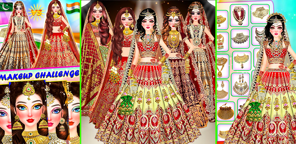 Indian Bride Dress Up Girl Screenshot 0