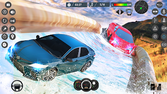 Water Slide Car Race games Скриншот 0