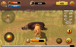 Wild Lion Simulator 3D स्क्रीनशॉट 3