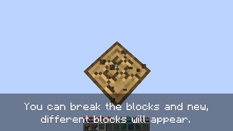 One block survival for MCPE স্ক্রিনশট 1