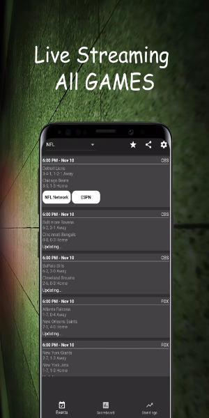 Dofu Live NFL NBA NHL Baseball Zrzut ekranu 0