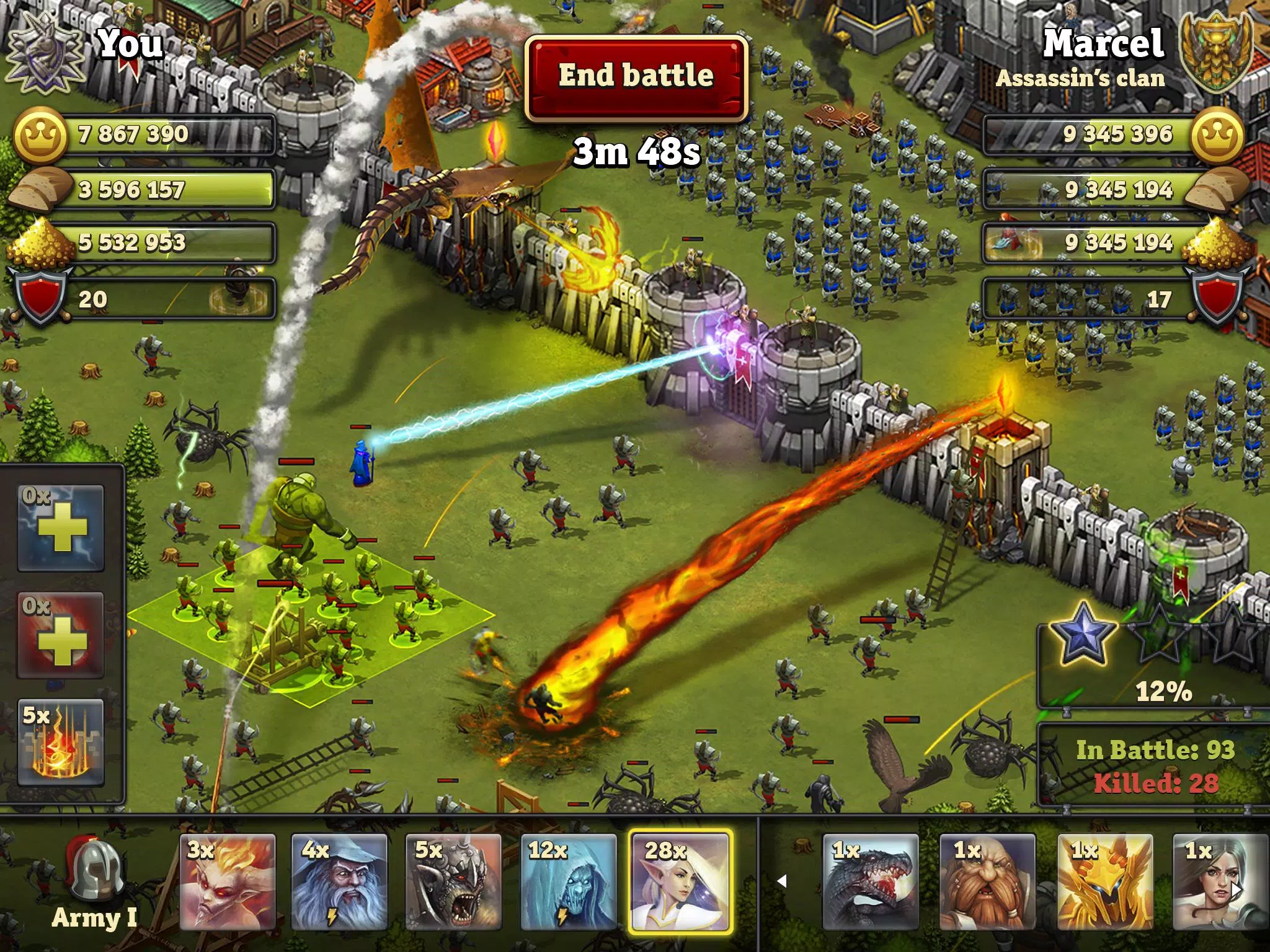 Throne Rush Tangkapan skrin 0