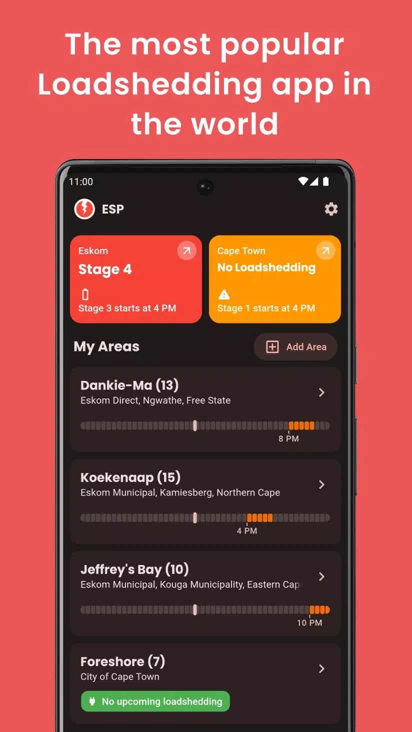 ESP "EskomSePush" Loadshedding應用截圖第0張