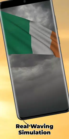 Ireland Flag Live Wallpaper Capture d'écran 3