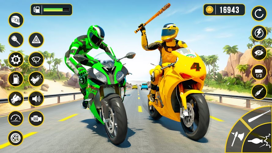 Moto Attack - Bike Racing Game Captura de pantalla 1