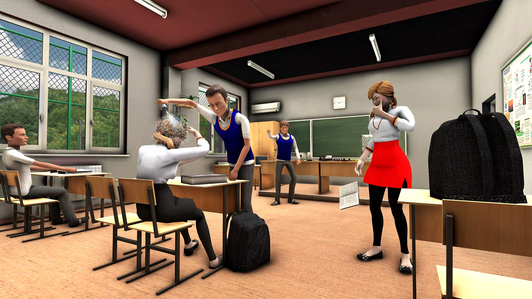 Bad Guys at School: Bad Boy 3D Schermafbeelding 1