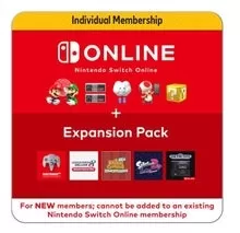 Nintendo Switch Online 12 Bulan Keahlian Individu + Kad Egift Pek Ekspansi