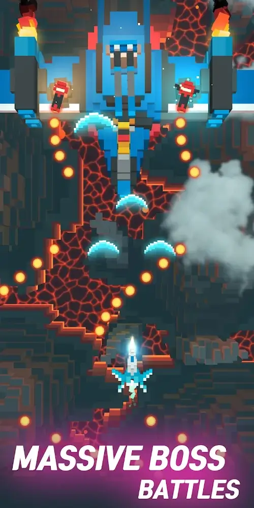 Sky Wings:Pixel-Kampfschiff 3D Screenshot 1