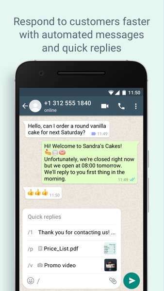 WhatsApp Business Screenshot 1