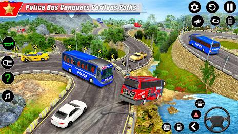 Police Bus Simulator Bus Games ဖန်သားပြင်ဓာတ်ပုံ 3