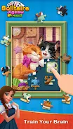 Solitaire Jigsaw Puzzle Tangkapan skrin 0