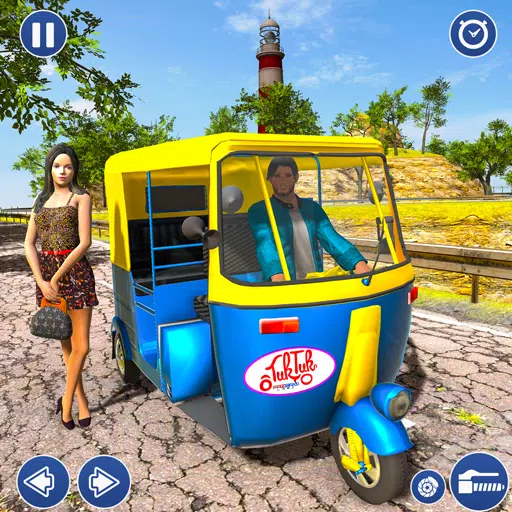 City Taxi Auto Rickshaw Game Zrzut ekranu 0