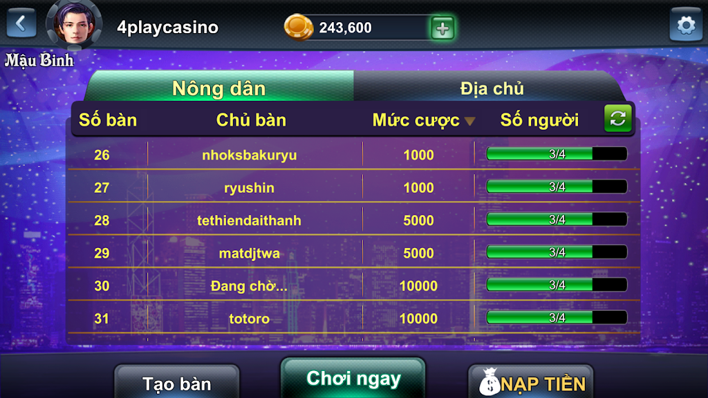 4Play - Mau Binh Online Schermafbeelding 1