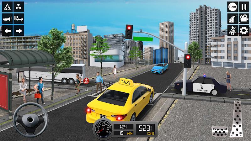 Taxi Simulator 3d Taxi Sim ဖန်သားပြင်ဓာတ်ပုံ 2