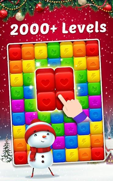 Toy Cubes Pop - Match 3 Game Mod Schermafbeelding 0